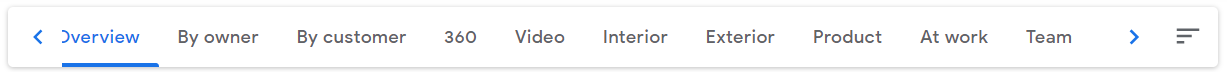 Google My Business Photo Categories