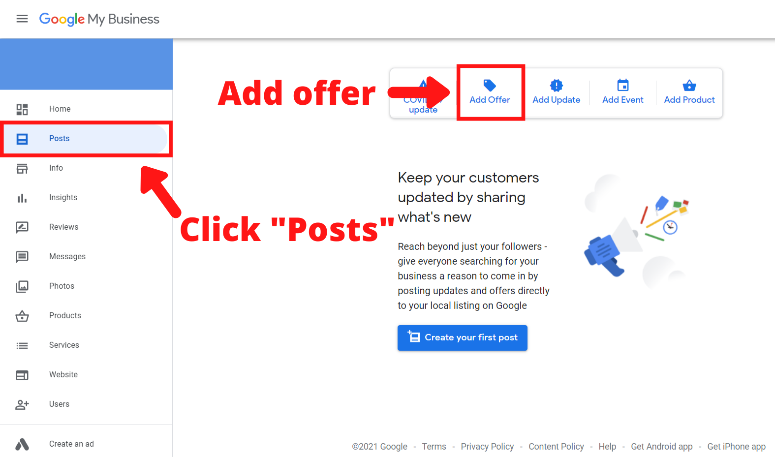 How to Add An Offer to GMB